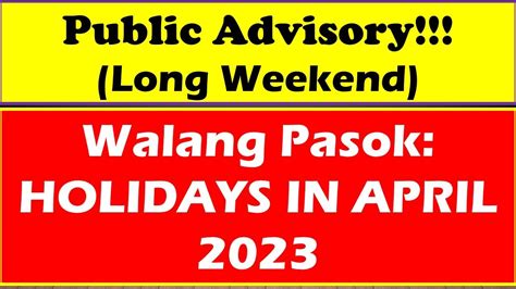 april 10 walang pasok|Longer weekend seen as Palace announces April 10, 2023 a non .